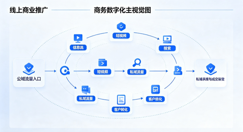 扶余县线上商业推广怎么做？全域流量闭环搭建与低成本转化实战指南